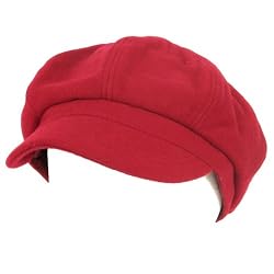 New Wool Newsboy Gatsby Cabbie Driver Beret Hat Berry Medium Large