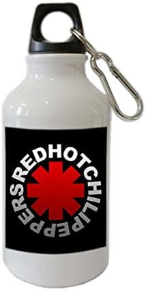 Red Hot Chili Peppers custom fashion Design Durable white 100% super-strong recycled aluminum sport bottle - From Juzijia