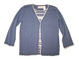 Alfred Dunner Windsor Castle 3/4 Sleeve Cardigan Sweater
