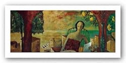 Interior Rojo by Didier Lourenco 15"x6.5" Art Print Poster