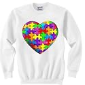Autism awareness puzzle heart (100 pc) Sweatshirt