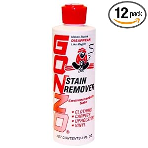 Gonzo Liquid Stain Remover, 8-Ounce Bottles (Pack of 12)