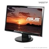 New ASUS VH202T-P Black 20" 5 Ms 1600 X 900 Widescreen LCD Monitor HDCP Sup ....
