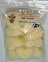 BABY POWDER - Mini Hearts - 4 oz - Premium Quality, Handmade, Maximum Scented, Soy Wax Melts - by HeartFelt Melts - Scent lasts for 190+ hours