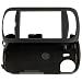PCMICROSTORE Brand HTC Mogul XV6800 PPC6800 P4000 Black Rubberize Texture Snap-On Case Cover with Removable Swivel Belt Clip