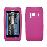 Hot Pink Silicone Skin Soft Case for Nokia N8