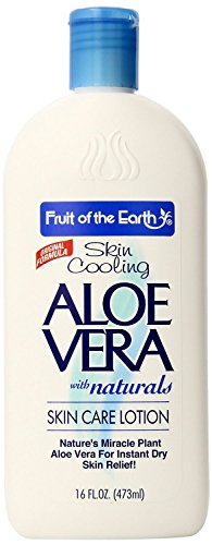 Fruit of the Earth Aloe Vera Skin Care Lotion 16 oz (2 Pack) Triple Action Formula