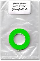 Chart tape, Single, Glossy, Green, 1/ 8" x 324"
