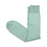 Paul Fredrick Mid-Calf Tonal Birdseye Socks