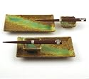 Japanese Sushi Tray Set for Two with Chopsticks, Iwa-Shimizu