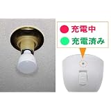 ラブロス Magic Bulb バッテリー内臓 LED電球 (外せば懐中電灯に早変わり! ・E26口金・一般電球形・白熱電球40W相当・240ルーメン・昼白色相当) MB4W-B