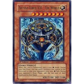 YuGiOh GX Light of Destruction Single Card Arcana Force XXI - The World LODT-EN016 Ultra Rare