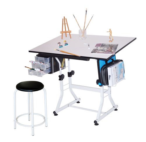 CNV Craft/Hobby/Drawing Table with Padded Stool