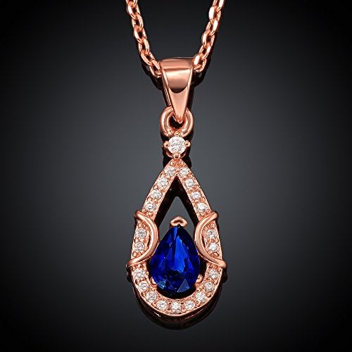 Cheo Rish Womens Necklaces,Water Drop Shape,Gold Plated,Color Available