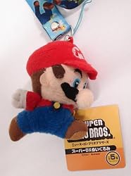 Super Mario Bros: Mario Lanyard Phone Strap and Plush Charm Backpack Clip