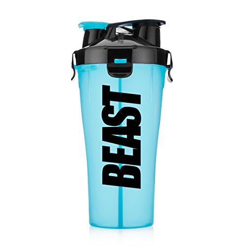 Hydra Cup - Dual Threat Shaker Bottle, 28 Ounce (1 bottle, Beast Miami Blue) Hydra Cup - Dual Threat Shaker Bottle, 28 Ounce (1 bottle, Beast Miami Blue)