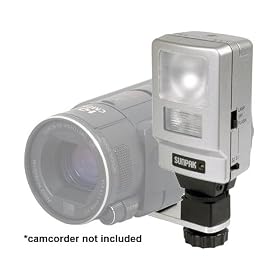 Sunpak Camcorder Video Light  Flash Combo & Bracket for Samsung HMX-H100, H104, H105,... by SUNPAK