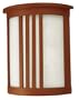 American Fluorescent MIS213KECT Two-Light 13-Watt 11-Inch, Oak Veneer Mission Sconce Light Fixture