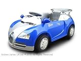 Andrew James Ride on Electric Sports Car in Blue with Remote Control