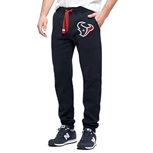 NFL Houston Texans Men's '47 Cross-Check Jogger Pants, Fall Navy, Large