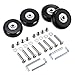OwnMy Luggage Suitcase Replacement Wheels, Rubber Swivel Caster Wheels Bearings Repair Kits
