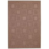 Springs Blocks Medium Coffee Indoor Outdoor Rug Size: 53 x 76 q