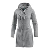 Produkt-Bild: Vacuum Kapuzenjacke lang Damen, dunkelgrau