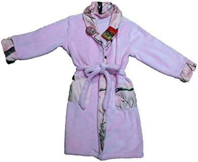 Carstens Realtree APC Pink with Camo Trim Kids Size 6-8 Bathrobe
