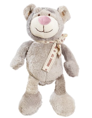 Simply Fido Organic Plush 10-Inch Regular Pet Toy, Wally Bear