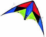 Brookite Phantom Sport Kite - Green/Blue/Yellow/Black, 117 X 66 cm
