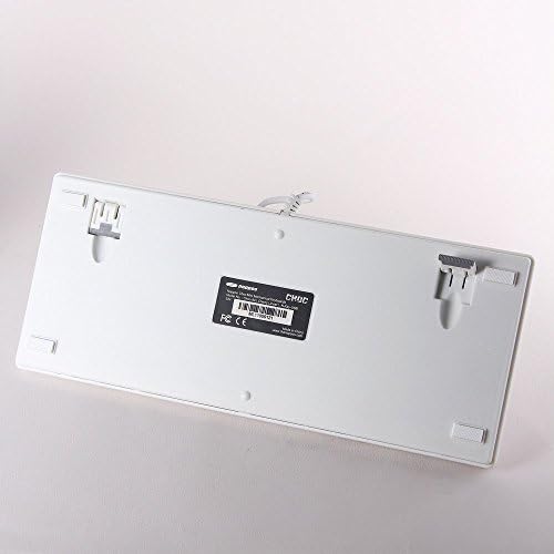 Noppoo Choc Mini 84s USB NKRO Mechanical Gaming Keyboard (Gateron Blue - 55g Clicky) - [White PBT version]