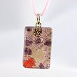 Handmade Murano Glass Pendant - Lisa Rectangle S Amber/ Gold Style 2 Handmade Murano Glass Pendant - Lisa Rectangle S Amber/ Gold Style 2