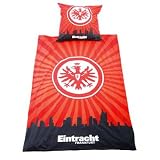 Eintracht Frankfurt Fanartikel Bettwäsche Linon Skyline