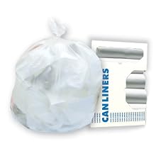 Jaguar Plastics RH4048S 40-45 Gallon 40-Inch by 48-Inch 16-Mic Natural HDPE Can Liner (Case of 250)