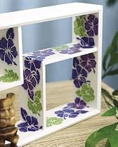 Wallies Wallpaper Cutouts 25 Tropical Flowers Hibiscus
