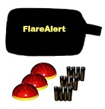 FlareAlert Deluxe Beacon Kit - 3 Beacons, Small Bag, 12 AA Batteries