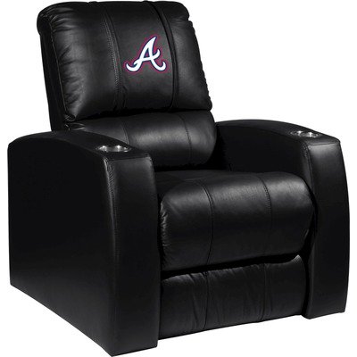 Home Theater Recliner with MLB Logo Panel Team: Atlanta Braves Secondary