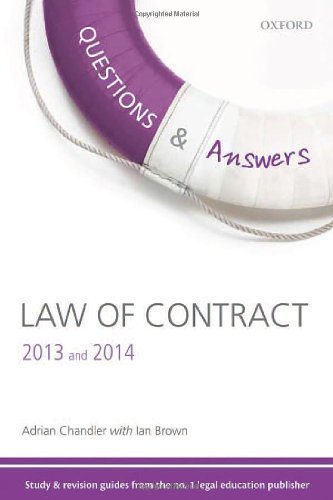 Q & A Revision Guide Law of Contract 2013 and 2014 (Law Questions & Answers) by Chandler. Adrian ( 2013 ) Paperback