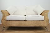 Conservatory furniture CHELSEA WICKER Large 2 Seater Designer Sofa