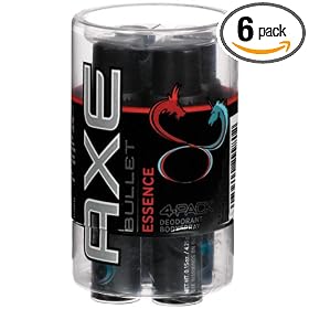 Axe Body Spray Bullets, Essence, .5-Ounce Tubes (Pack of 6)