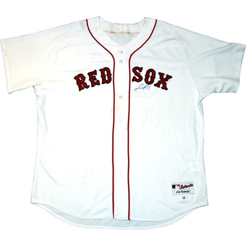 Steiner Sports MLB Boston Red Sox David Ortiz Red Sox Authentic Home White Majestic Jersey