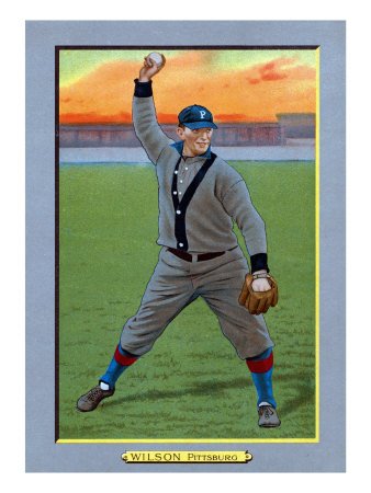 Pittsburgh, PA, Pittsburgh Pirates, Owen Wilson, Baseball Card Premium Poster Print, 12x16