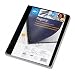 GBC Leather Look Premium Presentation Covers, Binding Covers, Non-Window, Rounded Corners, Black, 50 Pieces Per box (2001712)