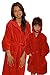 Children's Velour Hooded Bathrobe Boys and Girls 100% Natural Cotton Kids Robe