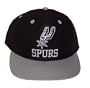 2 Tone NBA San Antonio Spurs Snapback Hat Cap - 2 Tone Black Grey
