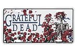 Grateful Dead Bertha Skull & Roses License Plate