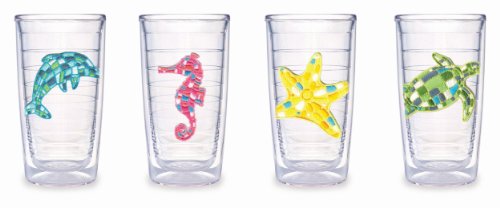 Tervis 16 oz. 4-pc. Mosaic Sea Life Tumbler Set
