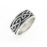 Celtic Woven Band Ring Sterling Silver Ring