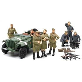 Tamiya - Russian Field Car GAZ-67B - w/ Officer Fi
