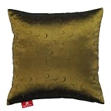 Seven Comforts Premium Decorative Throw Pillow - 18 x 18 x 6, Embroidered Polyester - Bronze